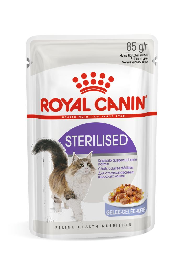 Купить влажный корм для кошек ROYAL CANIN Sterilised, мясо, 24шт, 85г, цены на Мегамаркет | Артикул: 100026969874