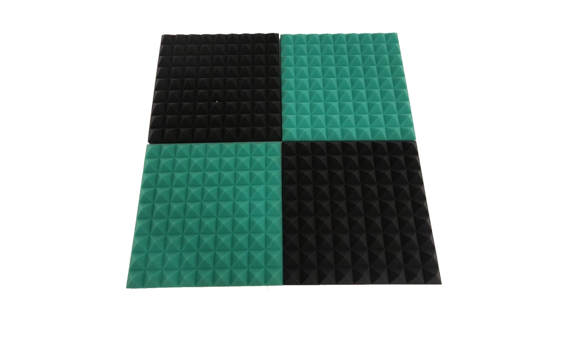 Набор акустического поролона Echoton Piramida 30 (450*450*50мм) темно-серый + зеленый