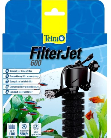 Купить фильтр для аквариума внутренний Tetra FilterJet 600, 550 л/ч, 7 Вт, цены на Мегамаркет | Артикул: 100024967811