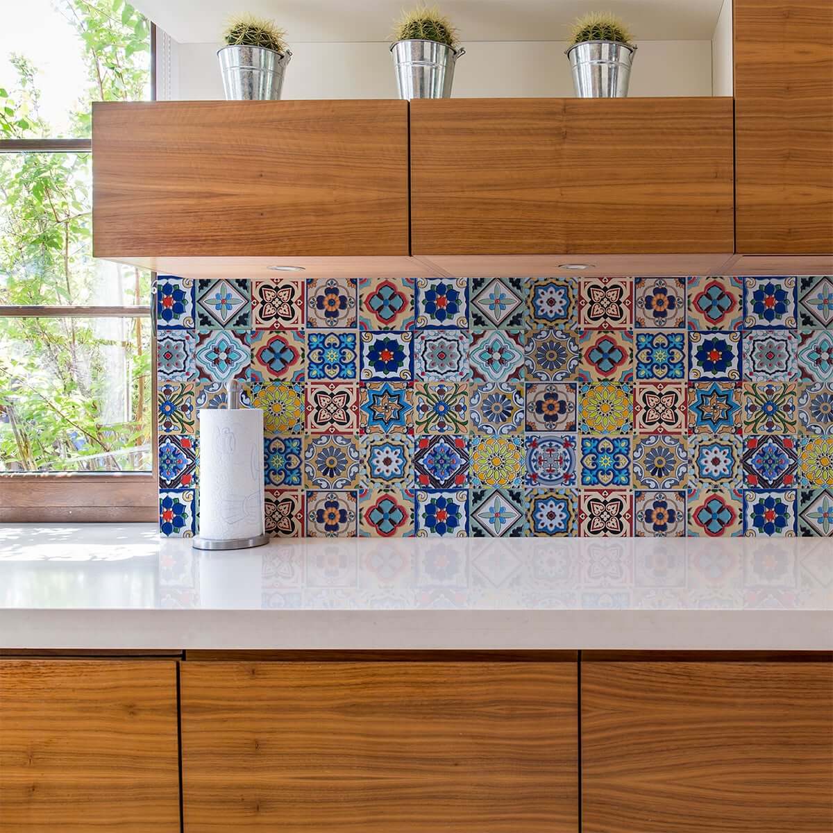64 655. Плитка azulejo марокканский стиль. Самоклеющаяся пленка марокканский орнамент. Марокканская мозаика. Самоклеящаяся плитка.