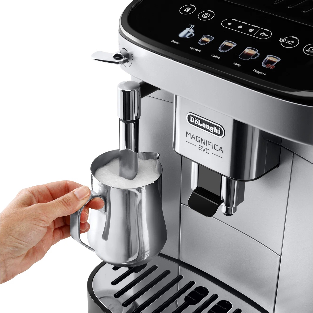 Кофемашина автоматическая Delonghi Magnifica Evo ECAM290.31.SB серебристый,  черный, купить в Москве, цены в интернет-магазинах на Мегамаркет