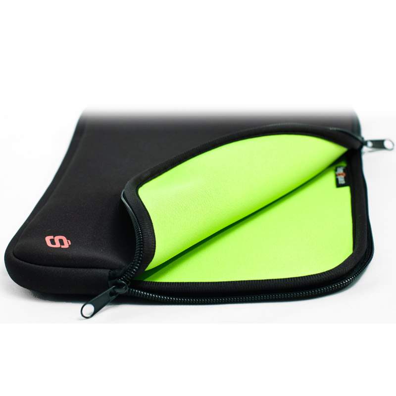 Чехол для ноутбука унисекс BagSpace PS-812-12 13" черный/зеленый