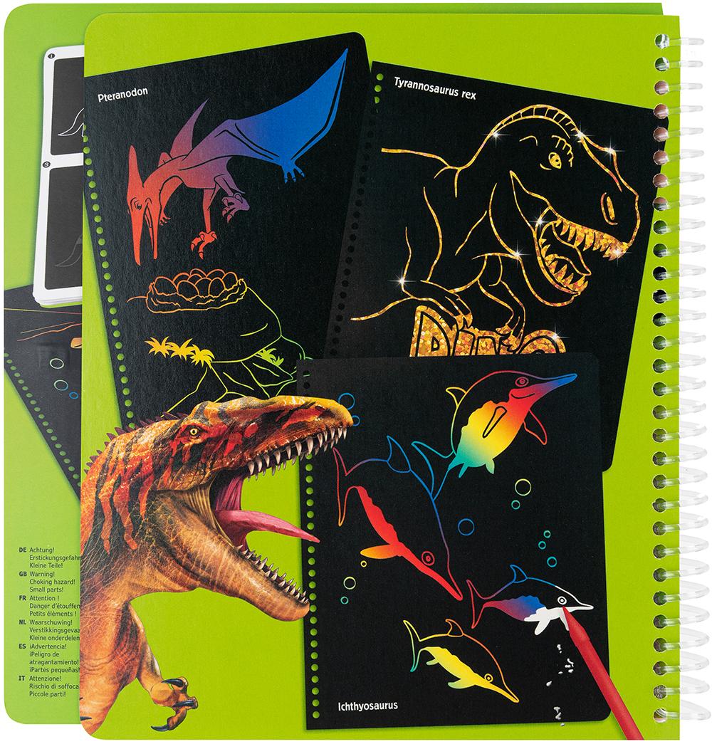 Альбом для творчества Depesche Волшебное царапание Dino World Magic Scratch (0411662)