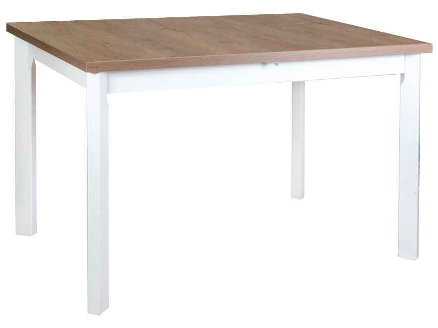 Кухонный стол MAX 5 P, 120(150)*80*78 Белый/Дуб Лефкас