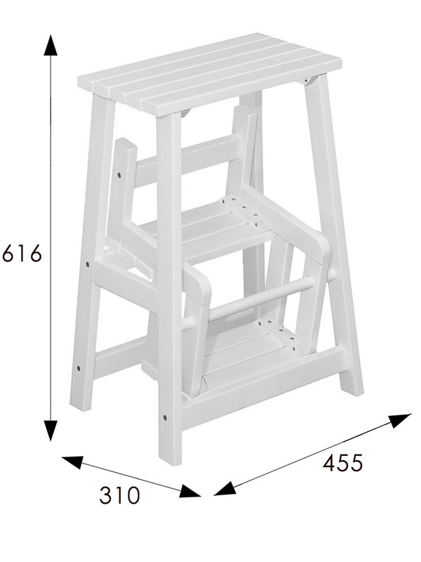 Табуретка с двумя ступеньками
