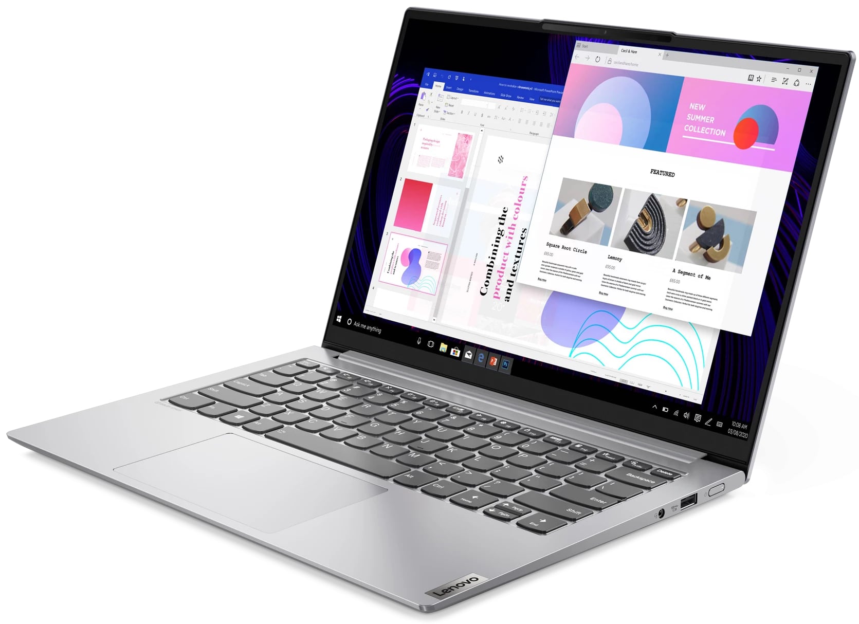 Ультрабук Lenovo Yoga Slim 7 Pro 14ACH5 Silver (82MS0085RU)