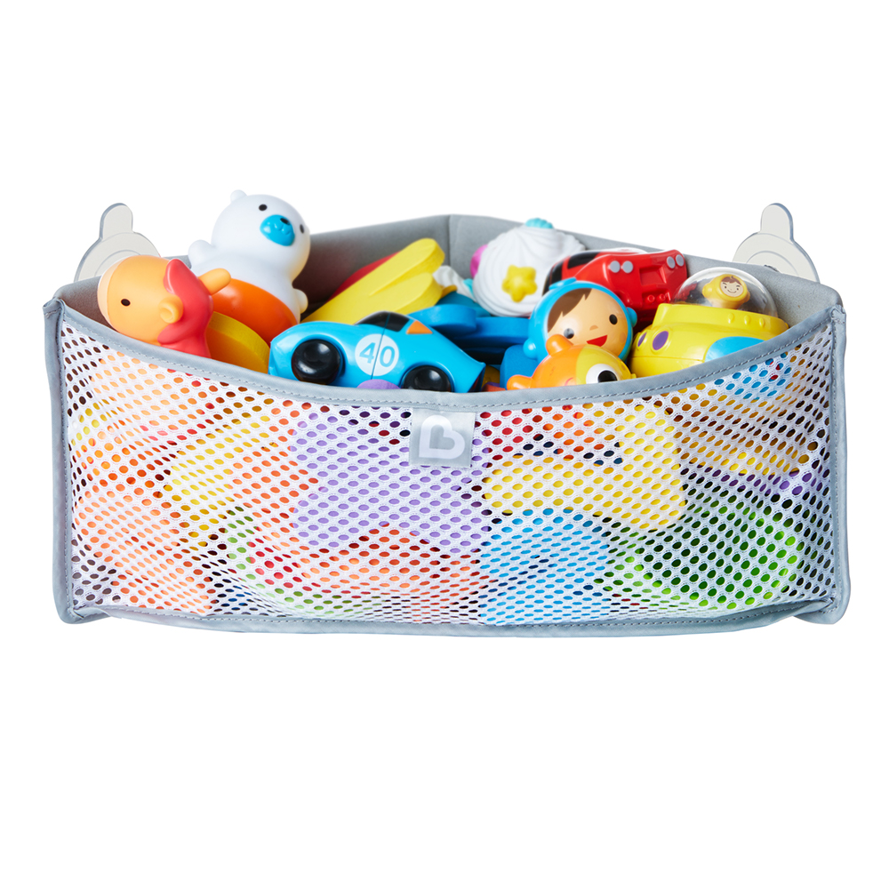 Органайзер детский ковш для ванной для игрушек для купания DINO от ROXY-KIDS c полкой, цвет зеленый