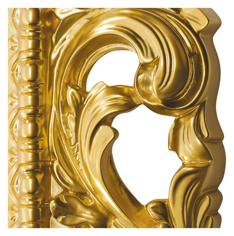 Зеркало Tessoro "ISABELLA" овальное без фацета 740х940 арт. TS-0044-740-G золото