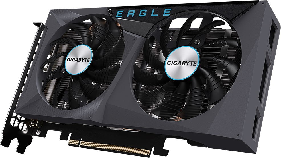 Видеокарта GIGABYTE NVIDIA GeForce RTX 3050 EAGLE (GV-N3050EAGLE-8GD ...