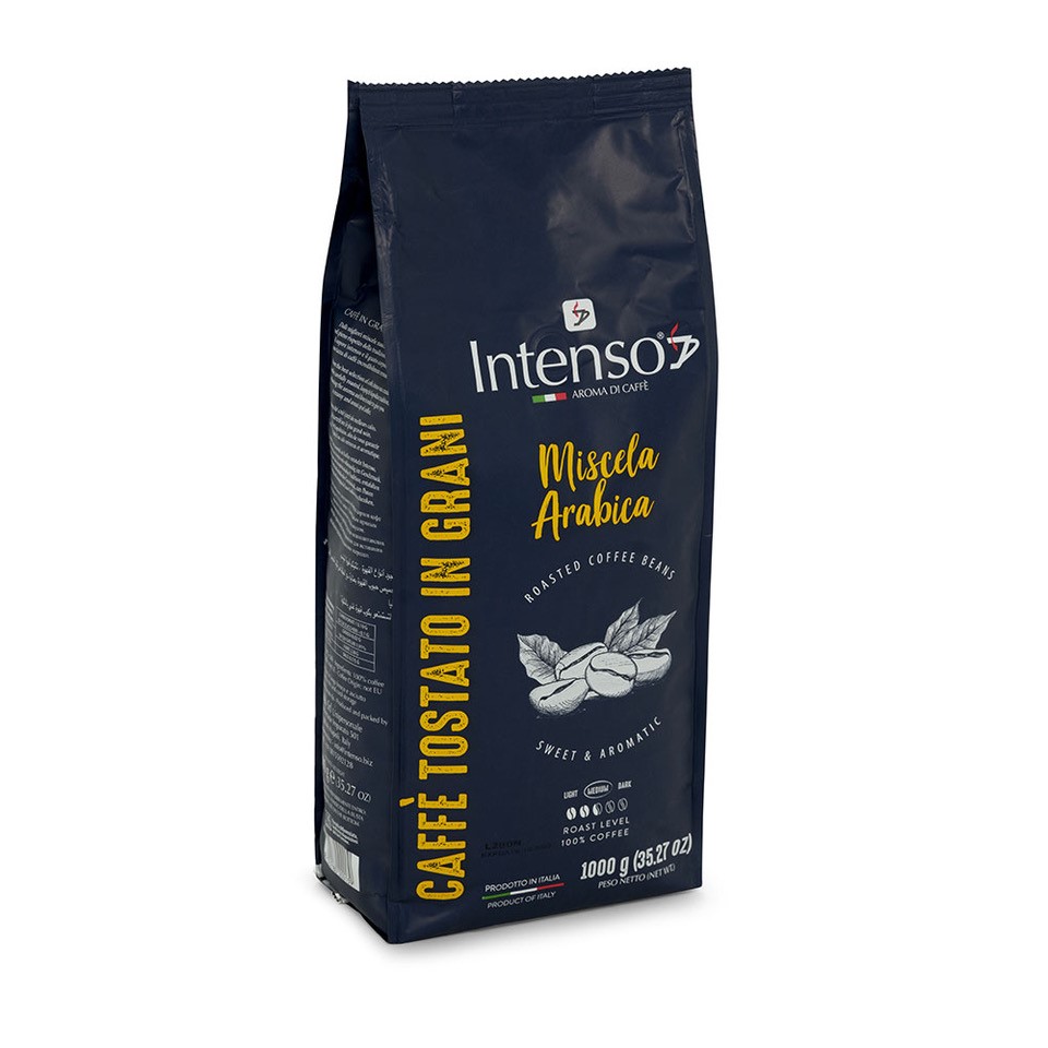 Кофе натуральный Intenso Arabica зерновой, 1 кг - купить в Мегамаркет Москва, цена на Мегамаркет