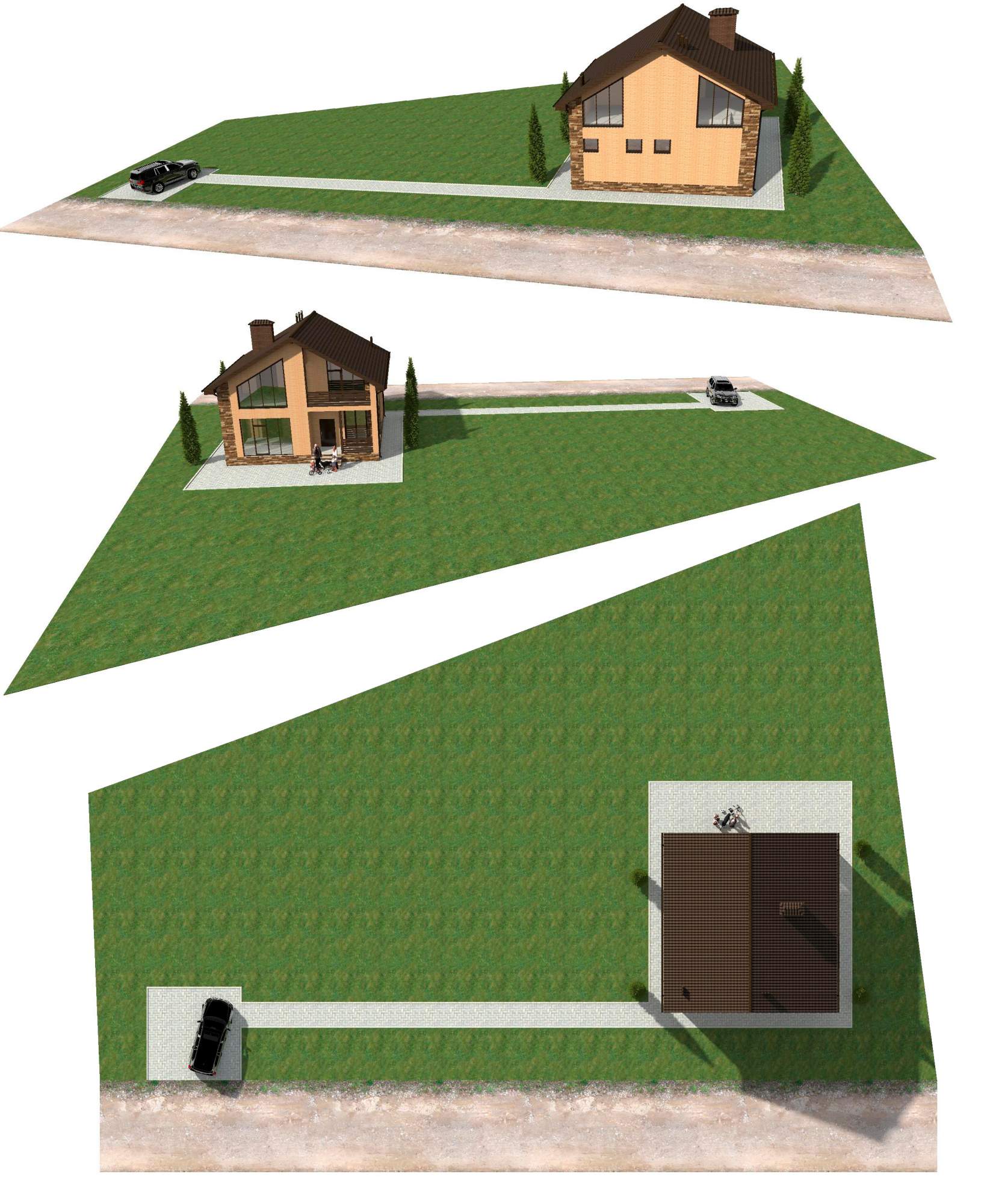 Проект двухэтажного дома из газобетонного блока, облицовка из ...