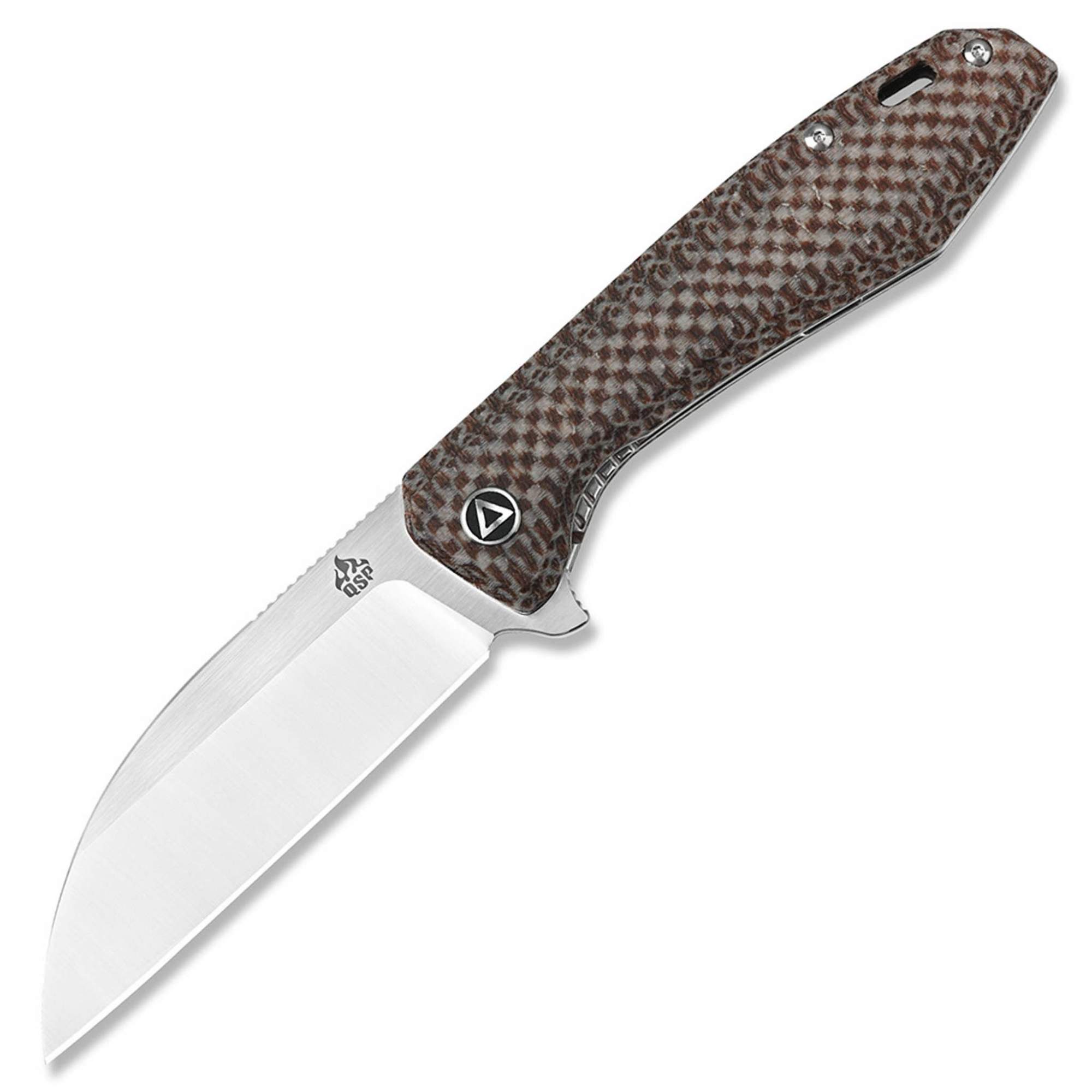 Складной нож QSP Knife Pelican QS118-A2, Crucible CPM S35VN, коричневая микарта - купить в Москве, цены на Мегамаркет | 100048665410