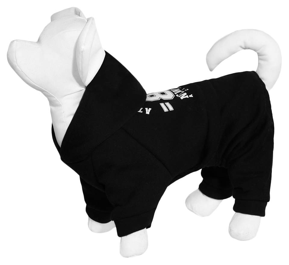 Костюм для собак Yami-Yami одежда, унисекс, черный, M, длина спины 27 см