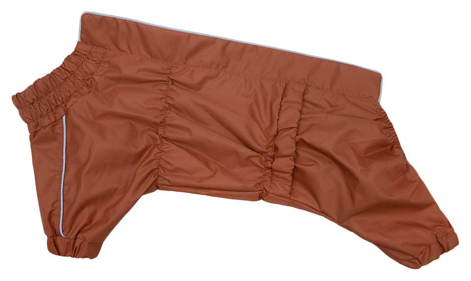 Дождевик для собак Yami-Yami одежда, унисекс, коричневый, M, длина спины 40 см