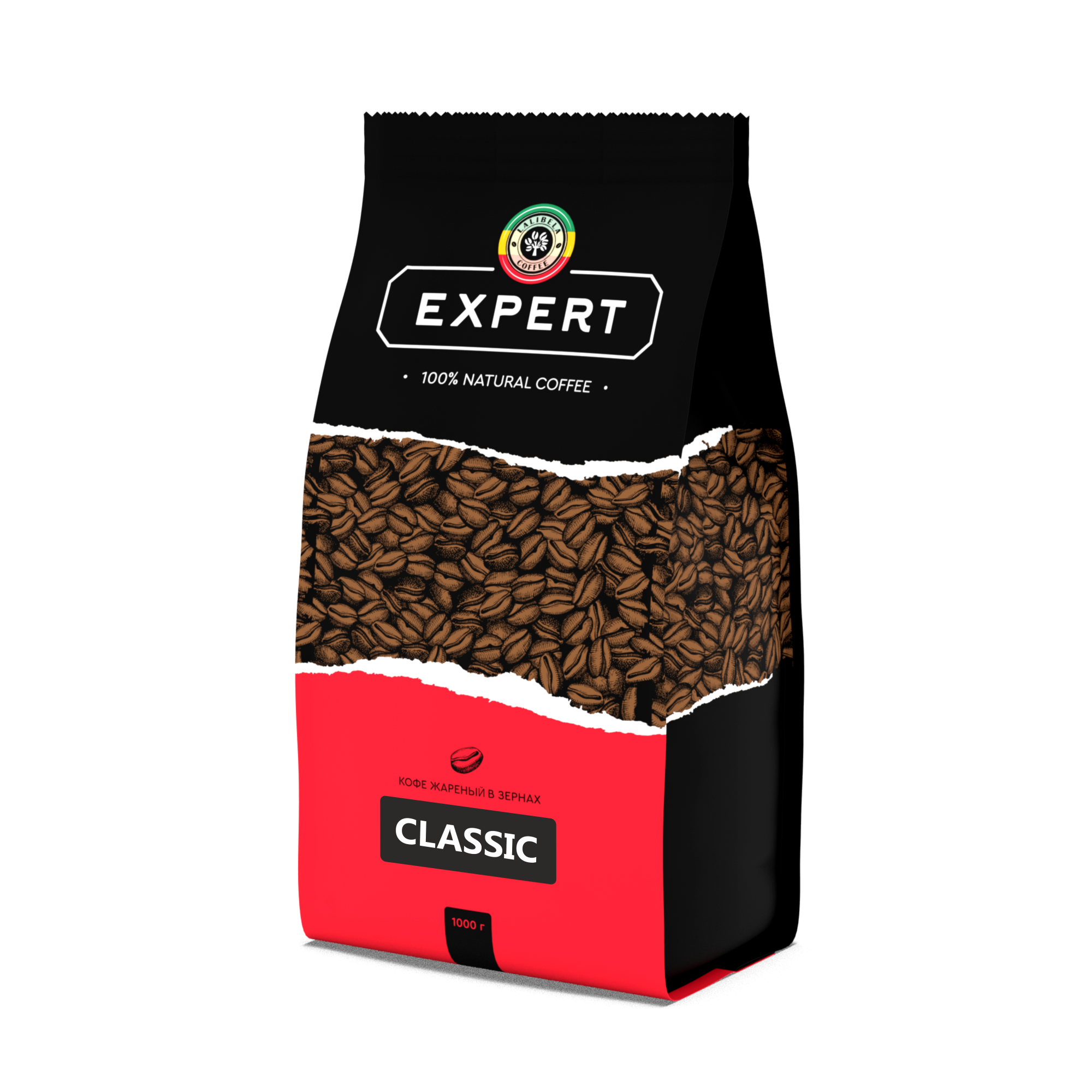 Купить кофе в зернах LALIBELA COFFEE Expert Classic робуста 100%, 1 кг, цены на Мегамаркет | Артикул: 600005620876