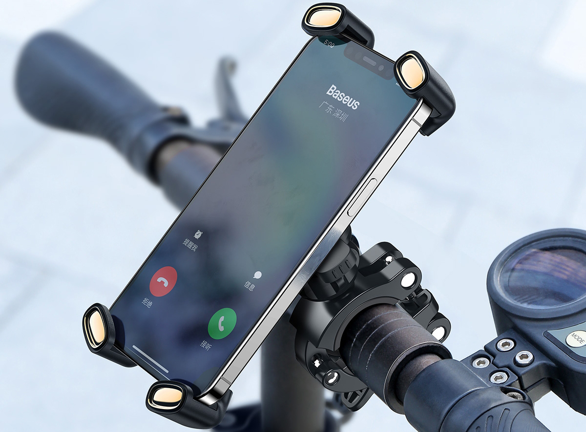 Держатель на руль Baseus Quick to take cycling Holder SUQX-01 для смартфона  4.7-6.7