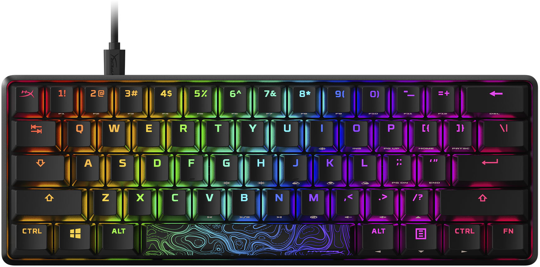 Проводная игровая клавиатура HyperX Alloy Origins 60 Black (HKBO1S-RB-RU/G), купить в Москве, цены в интернет-магазинах на Мегамаркет