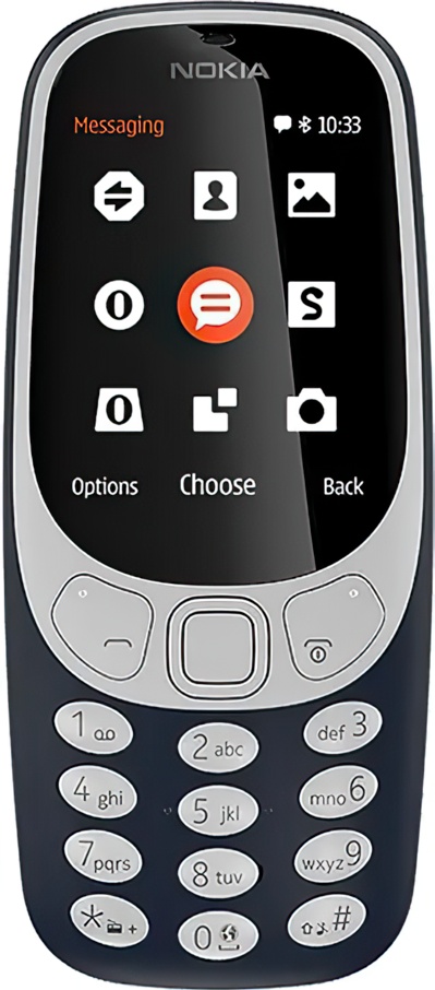 Мобильный телефон Nokia 3310 dual sim 2017 синий моноблок 2Sim 2.4", купить в Москве, цены в интернет-магазинах на Мегамаркет