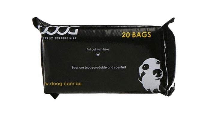 DOOG DOOG Пакеты биоразлагаемые для уборки за собакой 1уп(20шт) (Австралия)