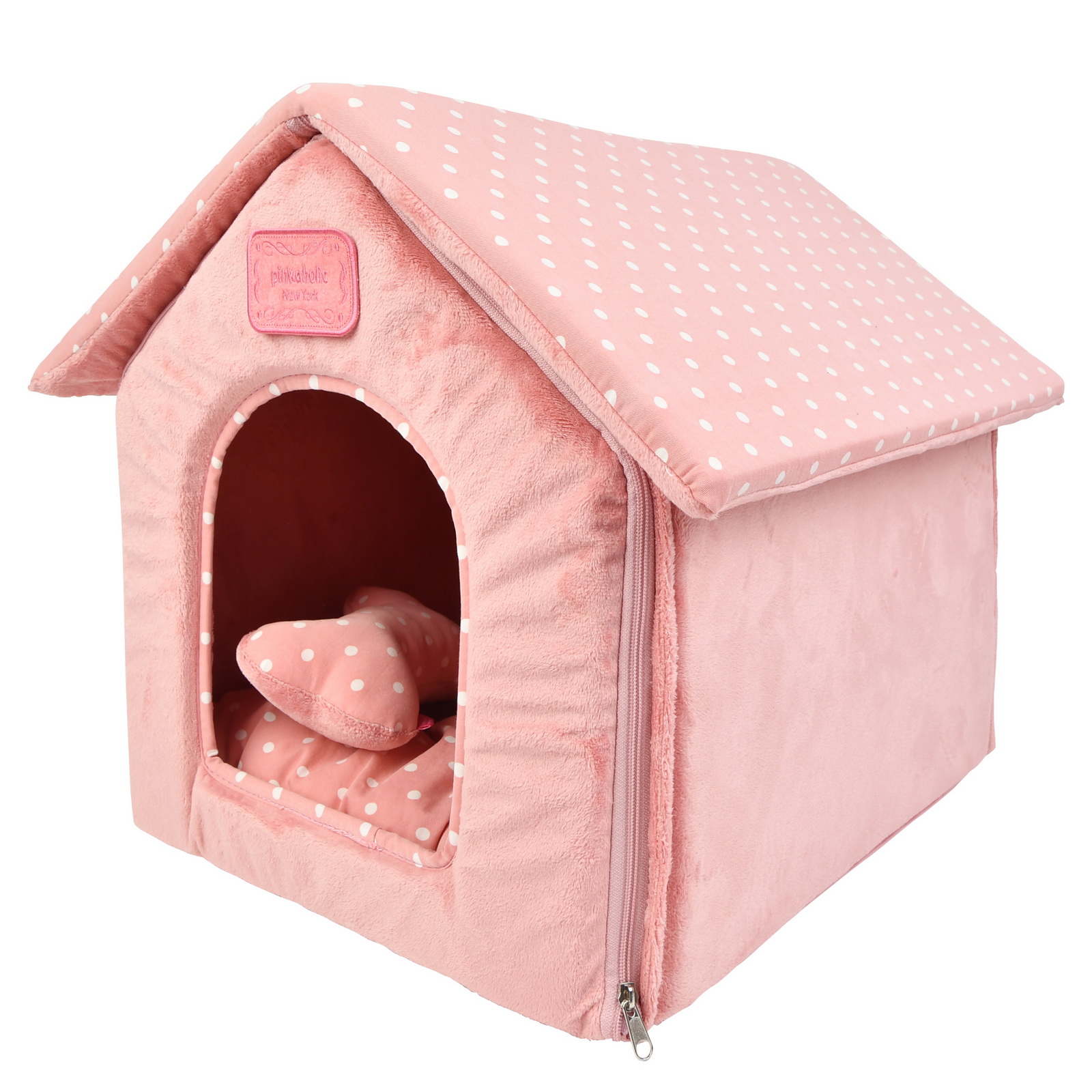 Домик для животных c косточкой PINKAHOLIC Paloma, розовый, 40х45х42см (Южная Корея)