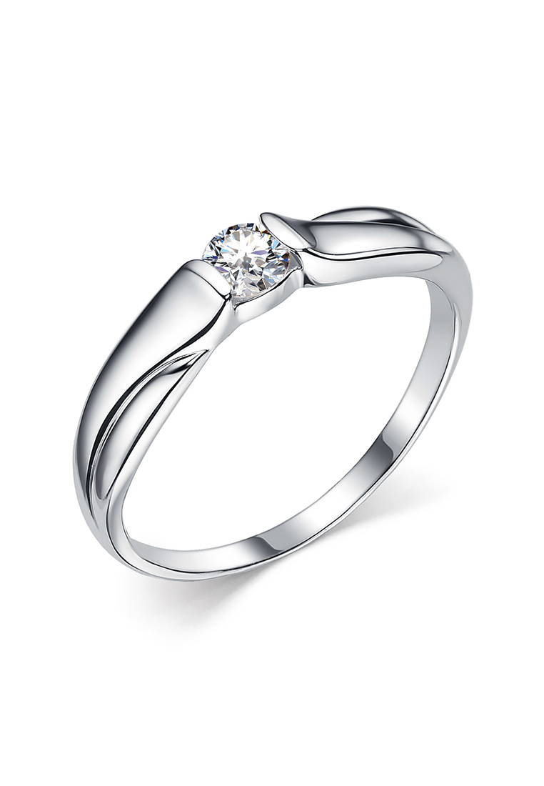 Кольцо помолвочное из серебра с фианитом р. 21 Kari Jewelry К630-810