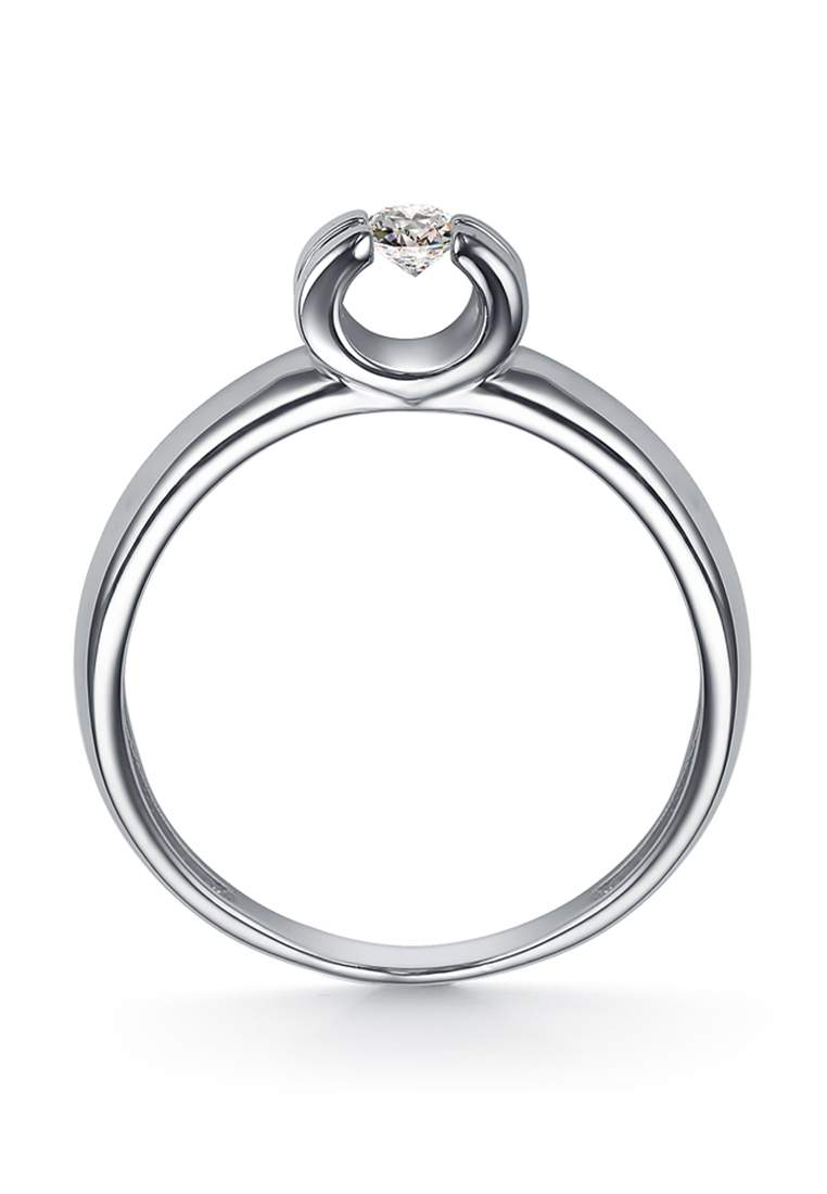 Кольцо помолвочное из серебра с фианитом р. 21 Kari Jewelry К630-1933