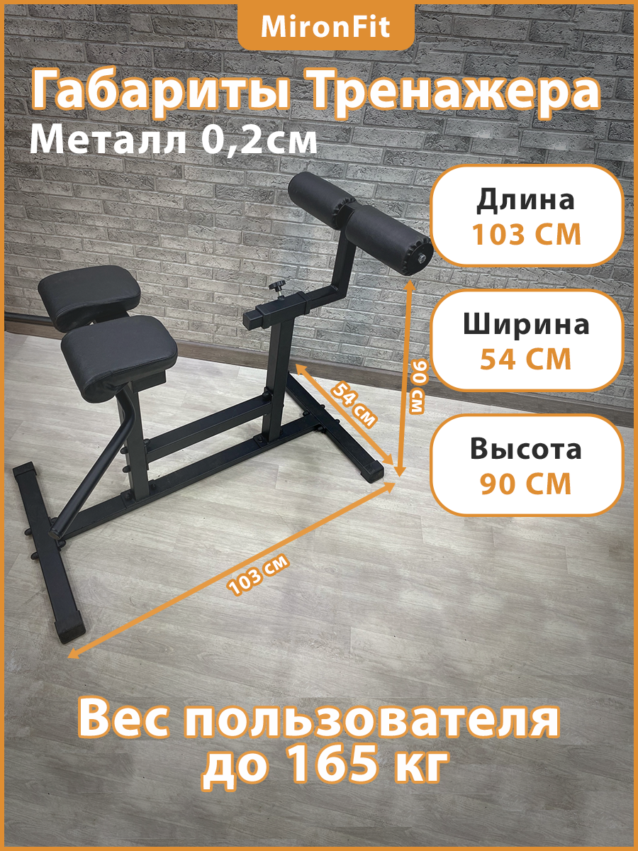 Горизонтальная гиперэкстензия MironFit Rk-029 – купить в Москве, цены в  интернет-магазинах на Мегамаркет