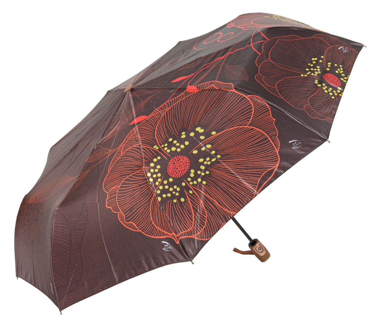 Зонт складной женский автоматический frei Regen 1010 FCS коричневый