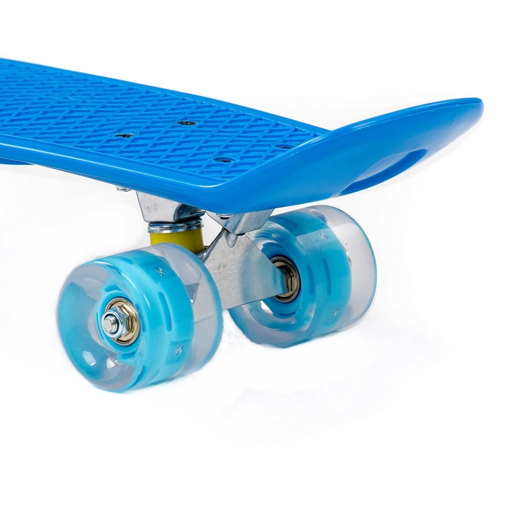 Скейтборд Полесье синий с голубыми колесами, 66 см