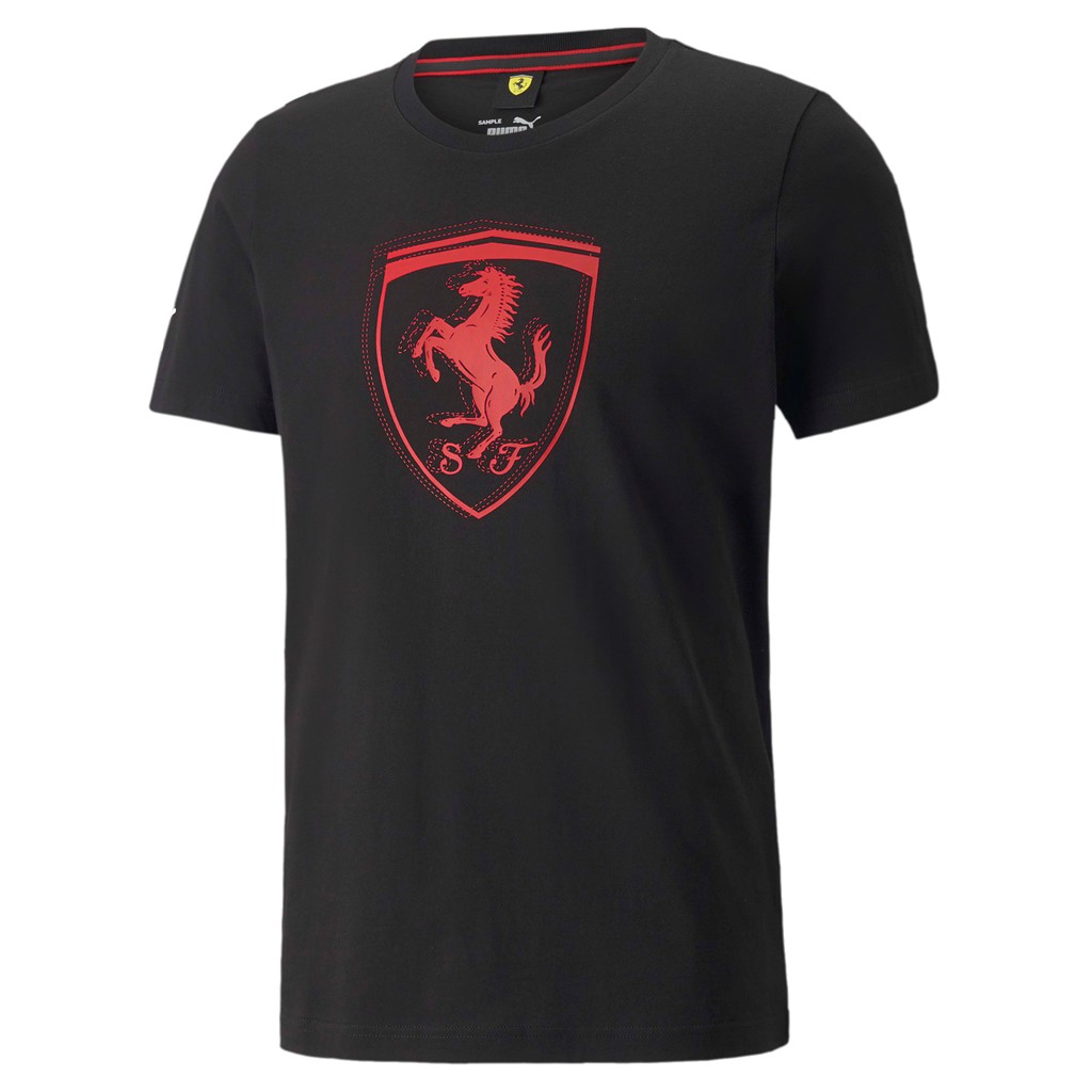 Футболка мужская PUMA Ferrari Race Tonal Big Shield Tee черная L