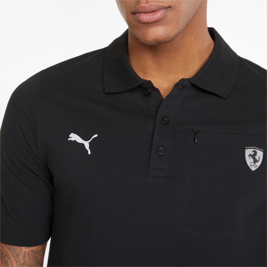 Puma ferrari on sale polo shirt black