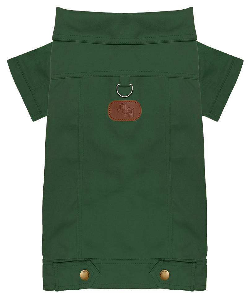 Куртка для собак Yami-Yami одежда, унисекс, зеленый, XL, длина спины 40 см