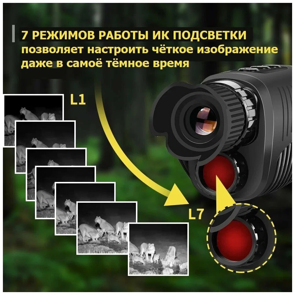 Прибор ночного видения для охоты и рыбалки NightVision R7 - купить в  Москве, цены на Мегамаркет | 600011010720