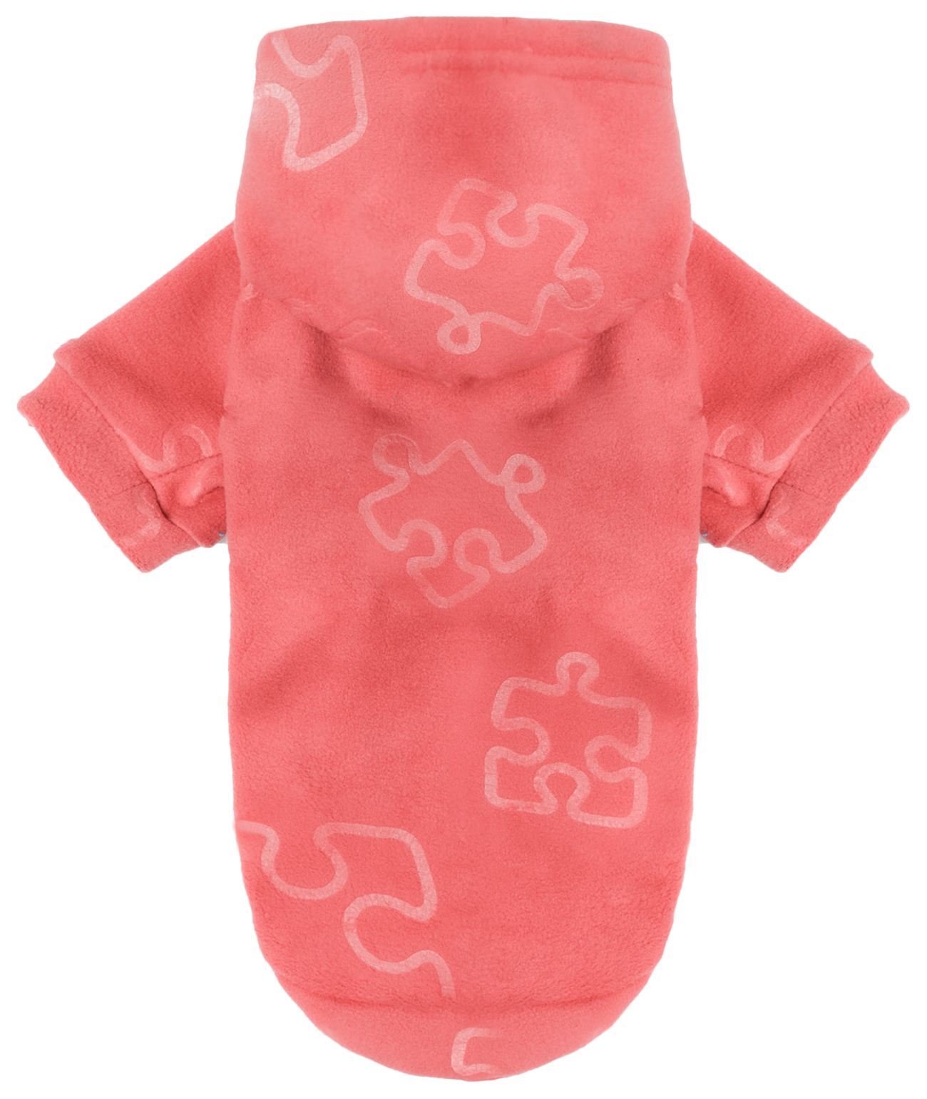 Толстовка для собак Yami-Yami одежда Пазлы, унисекс, розовый, XL, длина спины 34 см