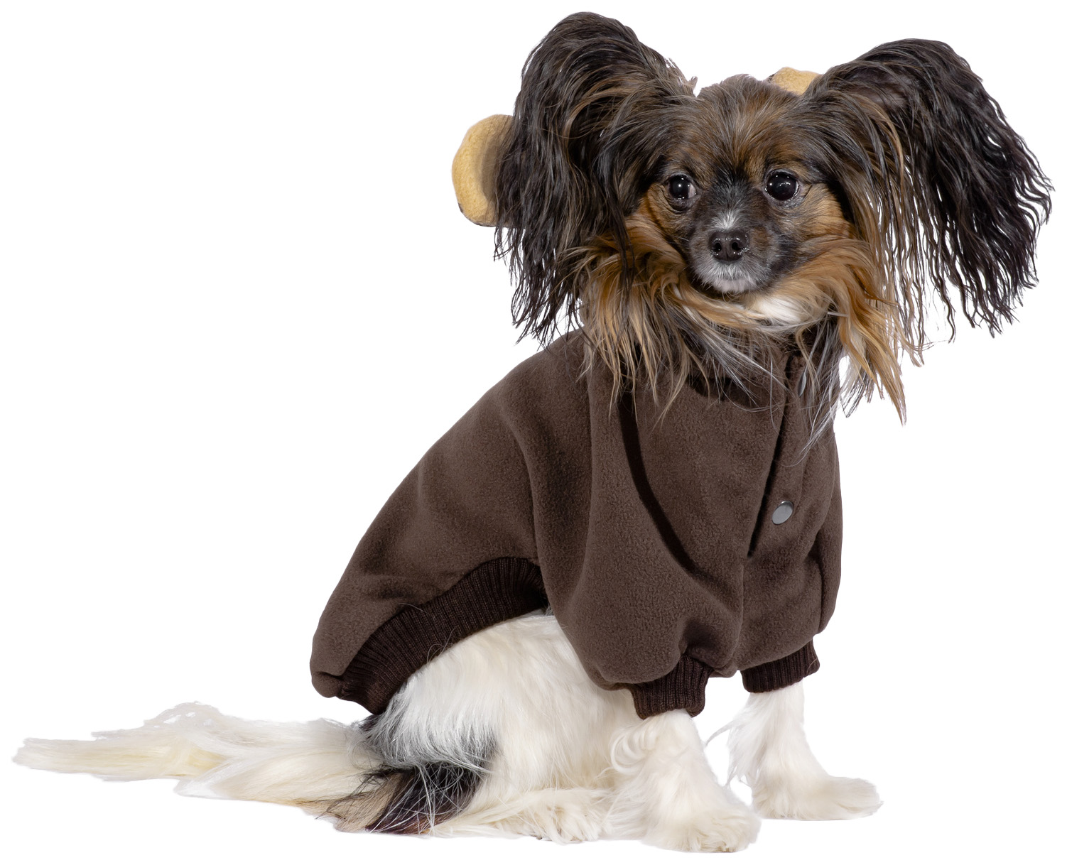 Толстовка для собак Tappi одежда Варгоши, унисекс, коричневый, M, длина спины 27 см