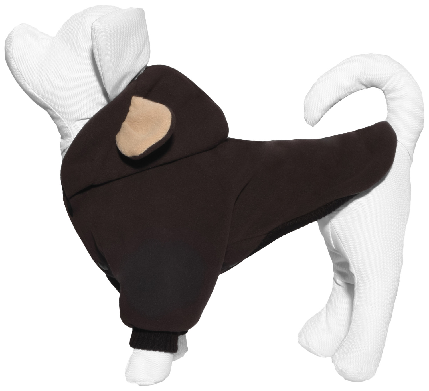 Толстовка для собак Tappi одежда Варгоши, унисекс, коричневый, M, длина спины 27 см
