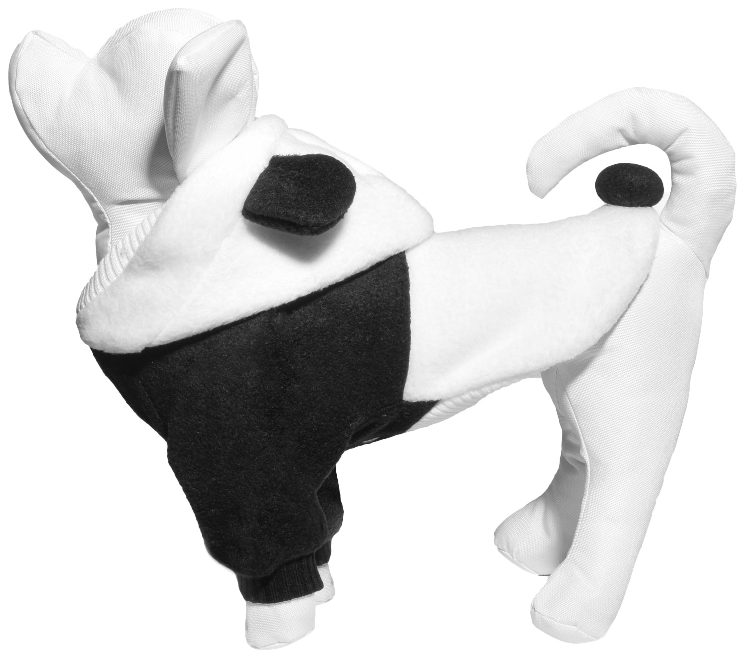 Толстовка для собак Tappi одежда Спайк, унисекс, белый, черный, M, длина спины 27 см