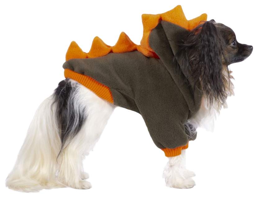 Толстовка для собак Tappi одежда Стинки, мужской, зеленый, оранжевый, S, длина спины 25 см