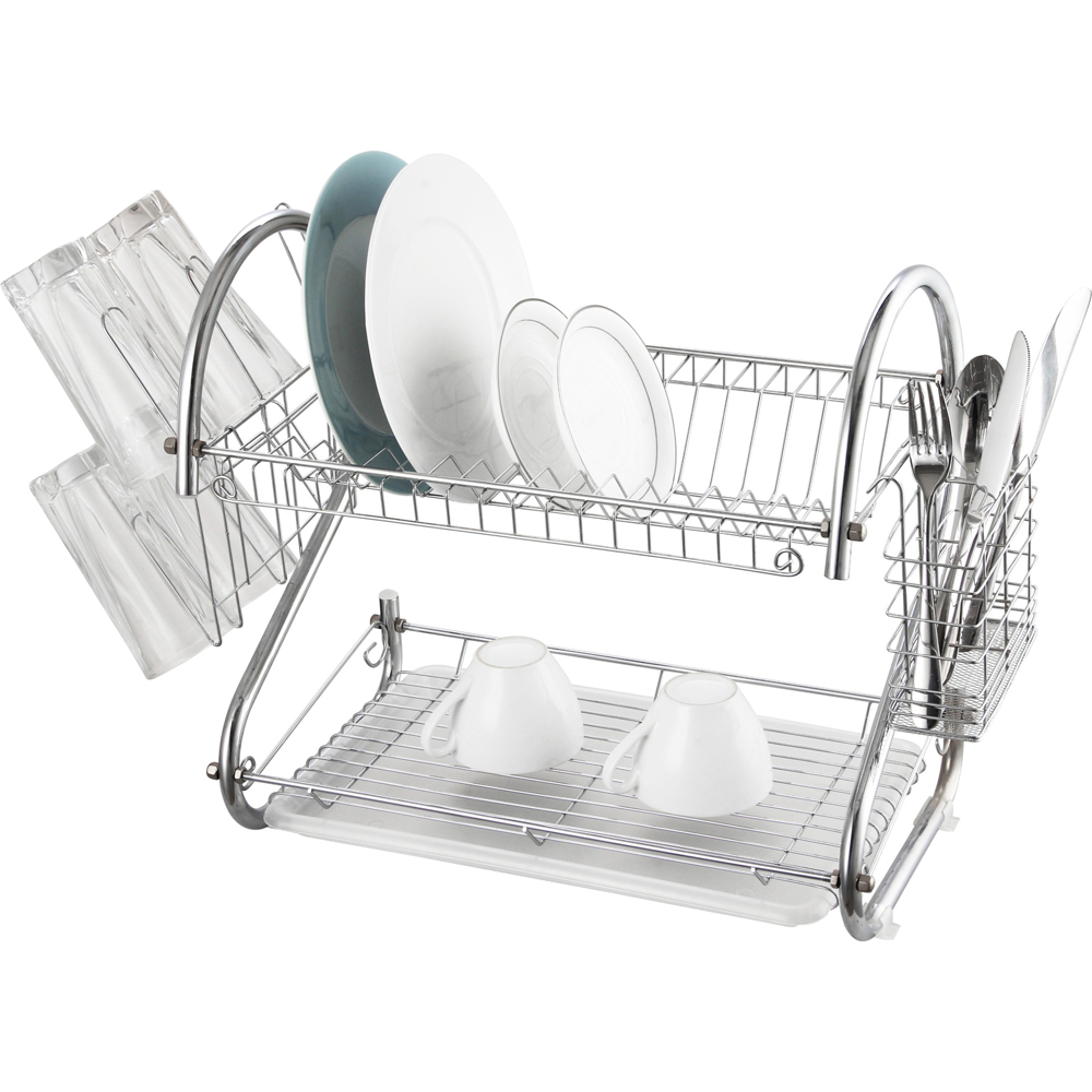 Сушилка двухуровневая, настольная 240х482х340 инокс. Сушилка для посуды хромированная с поддоном тнп-2. Сушилка для посуды рыжий кот dr-1 310851. 2-х яр,40х23см. 003.