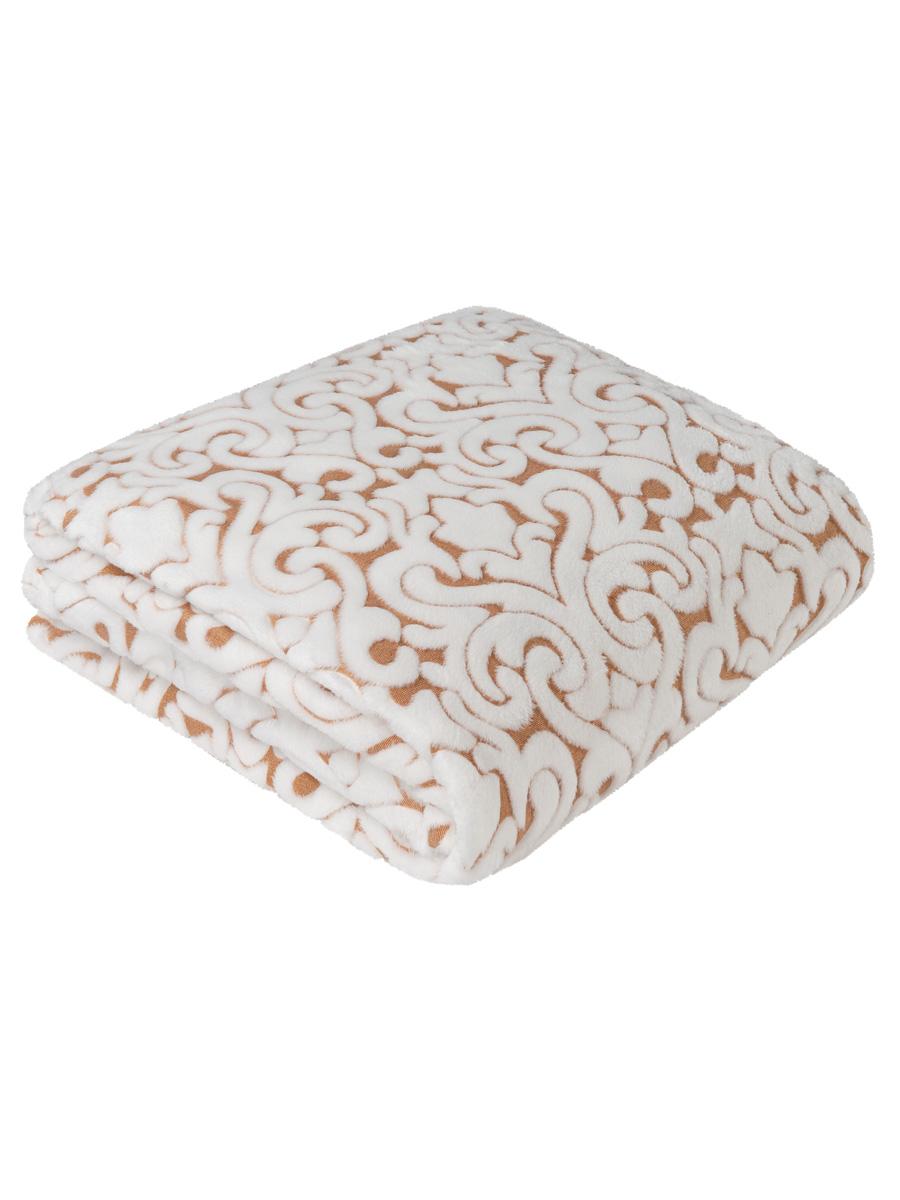 Плед Guten Morgen, Велсофт, С люрексом, Барокко пыльная роза/золото ...