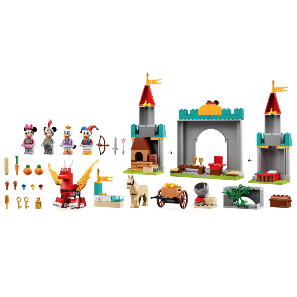 Купить конструктор LEGO Disney Mickey & Friends Микки и его друзья  Защитники замка 10780, цены на Мегамаркет | Артикул: 600008971451