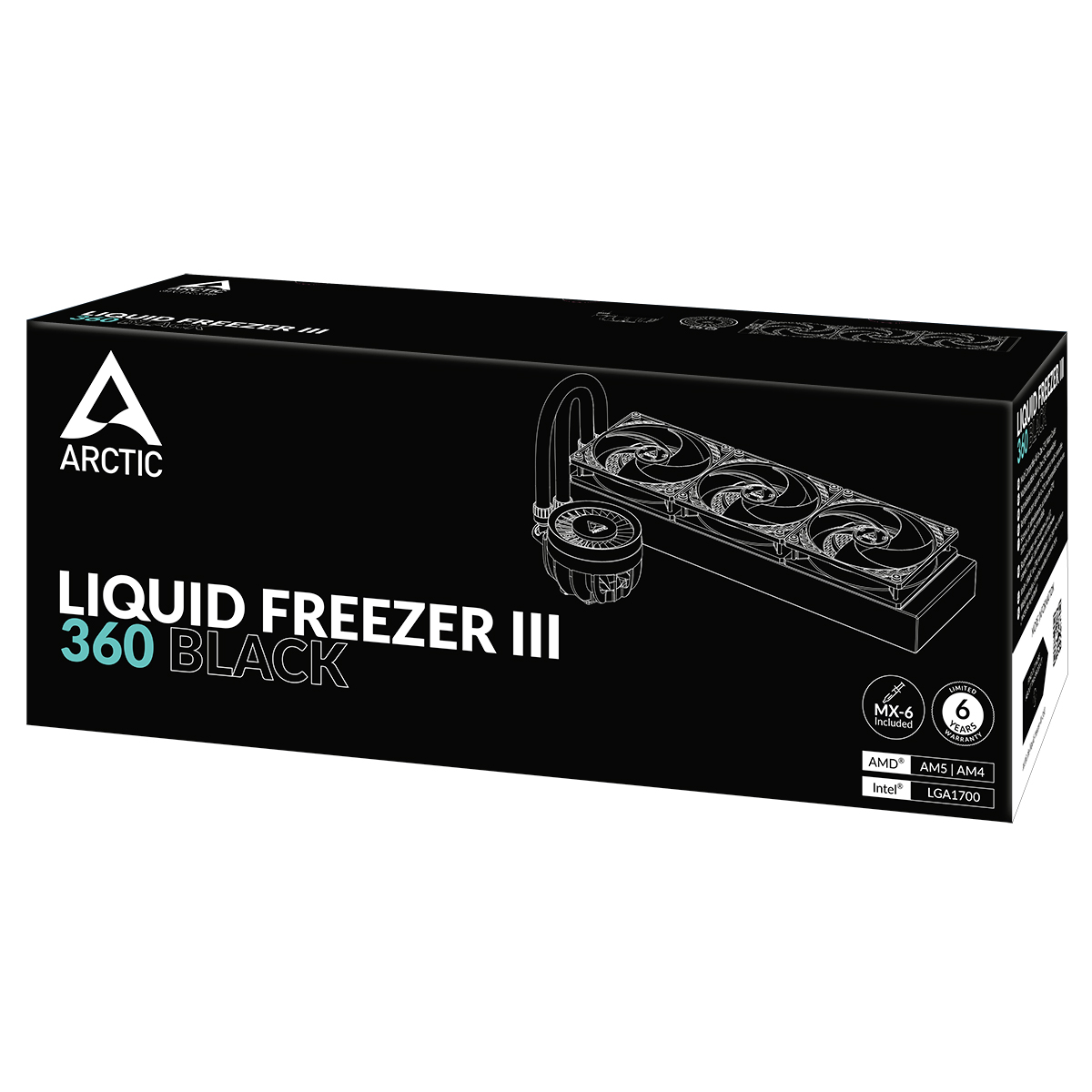 Жидкостная система охлаждения Arctic Liquid Freezer III-360 Black