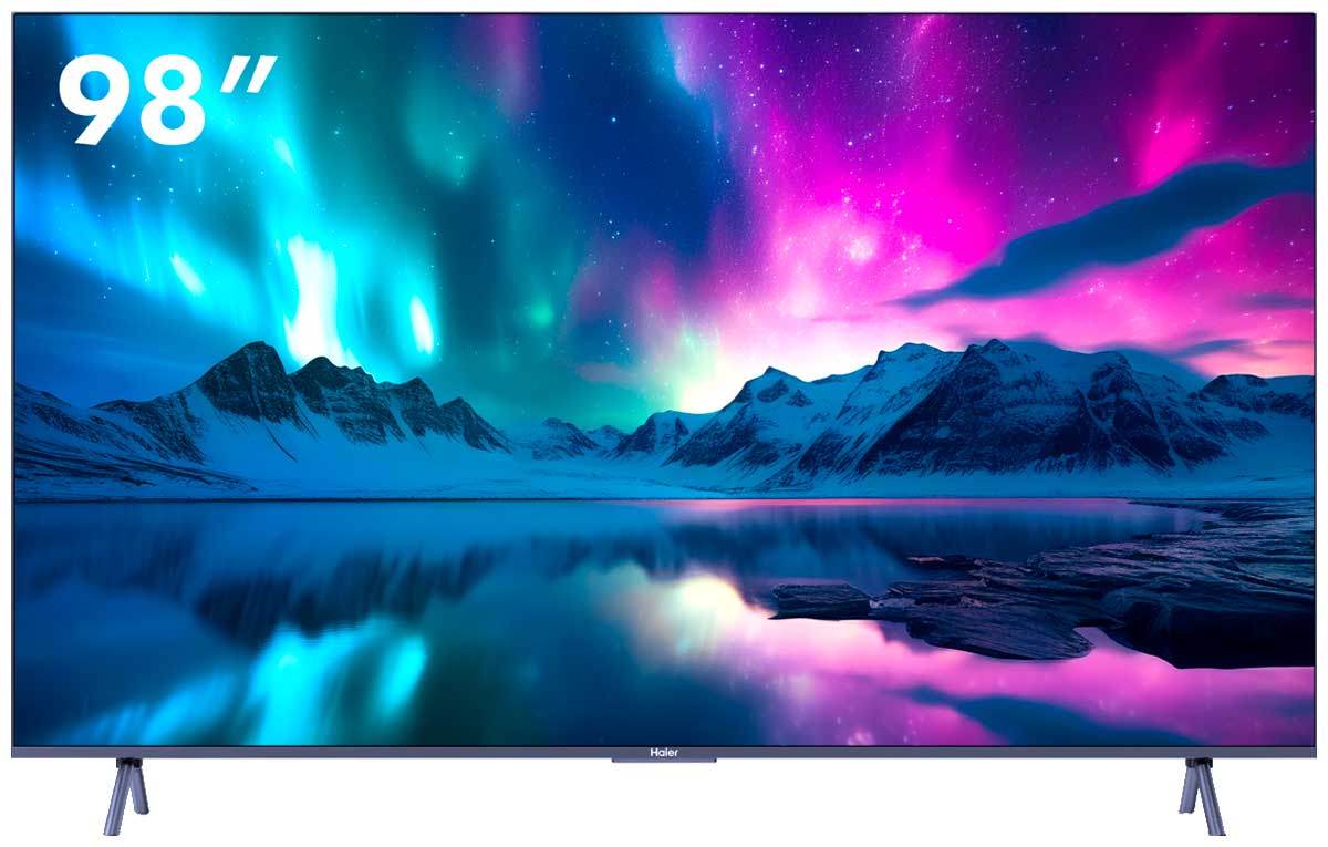 Телевизор Haier 98 Smart TV S8, 98"(249 см), UHD 4K, купить в Москве, цены в интернет-магазинах на Мегамаркет
