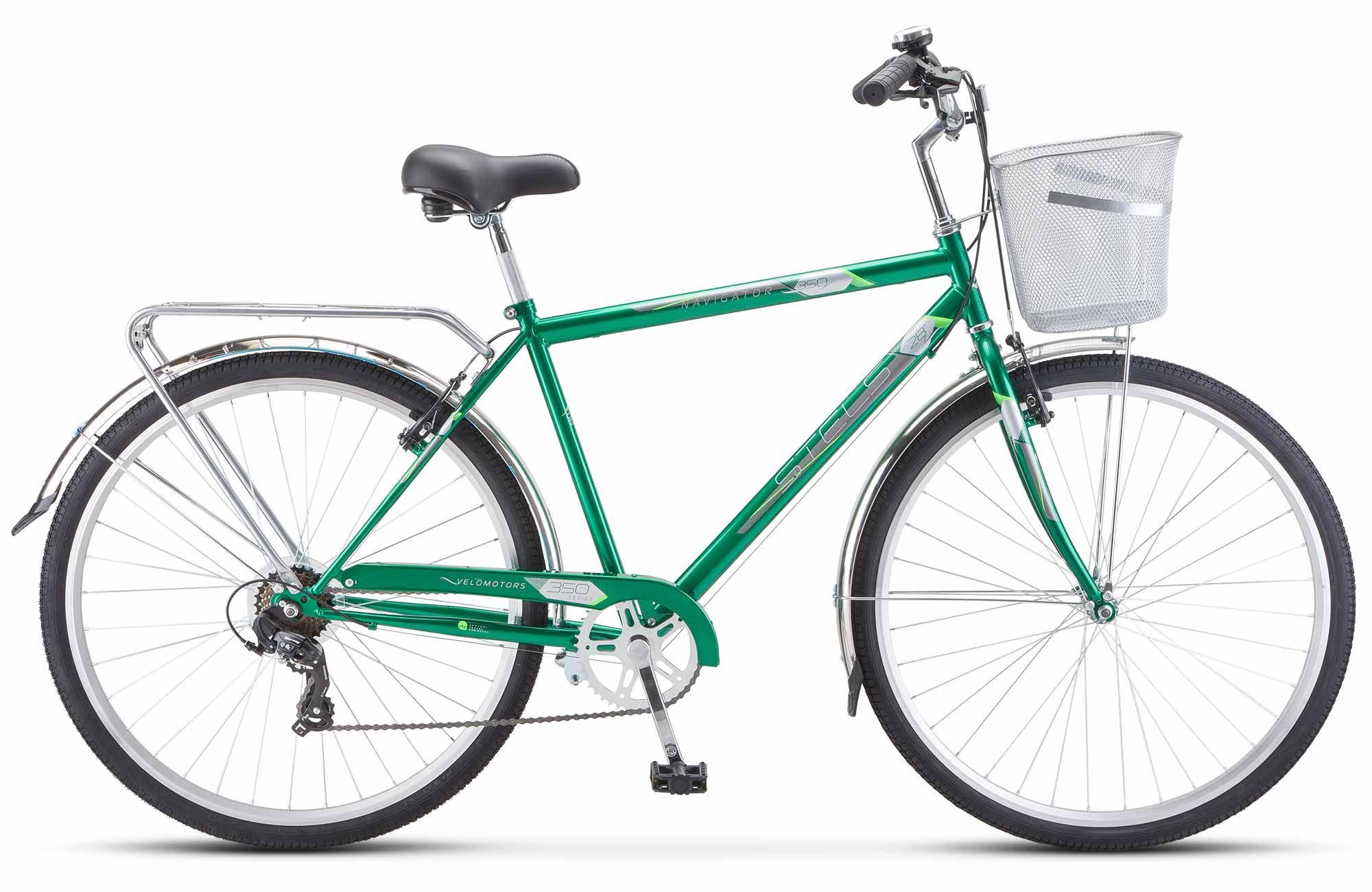 Велосипед городской STELS 28" Navigator 350 Gent 2021 20" зеленый - купить в Москве, цены на Мегамаркет | 600014731171