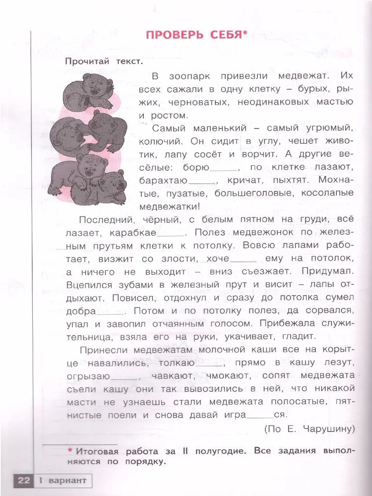 Русский язык. 4 класс. Тетрадь проверочных работ. Что я знаю. Что я ...