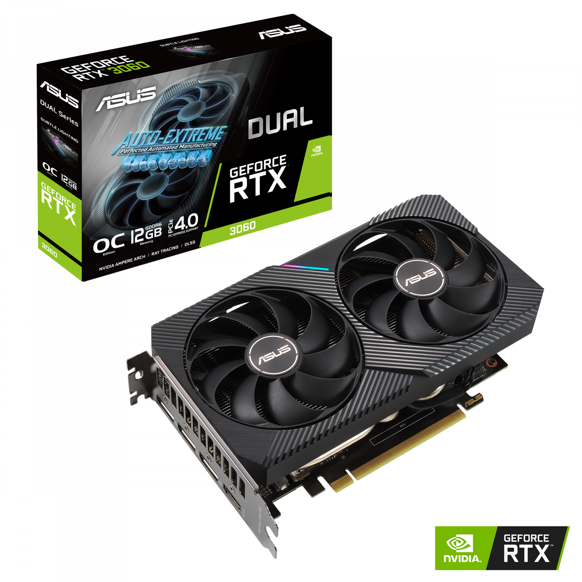 Видеокарта ASUS NVIDIA GeForce RTX 3060 DUAL OC (LHR) (90YV0GB2-M0NA10) - купить в Lime Store, цена на Мегамаркет