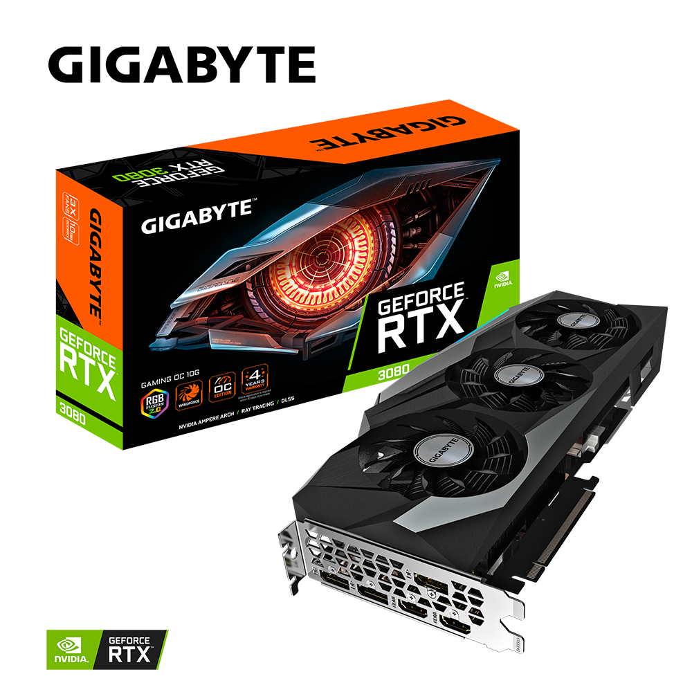 Видеокарта GIGABYTE NVIDIA GeForce RTX 3080 Gaming OC (LHR) (GV-N3080GAMING  OC-10GD 2.0) - отзывы покупателей на маркетплейсе Мегамаркет | Артикул:  100029004834