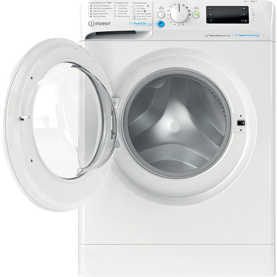 Стиральная машина Indesit BWSE 61051 WWV RU белый, купить в Москве, цены в  интернет-магазинах на Мегамаркет