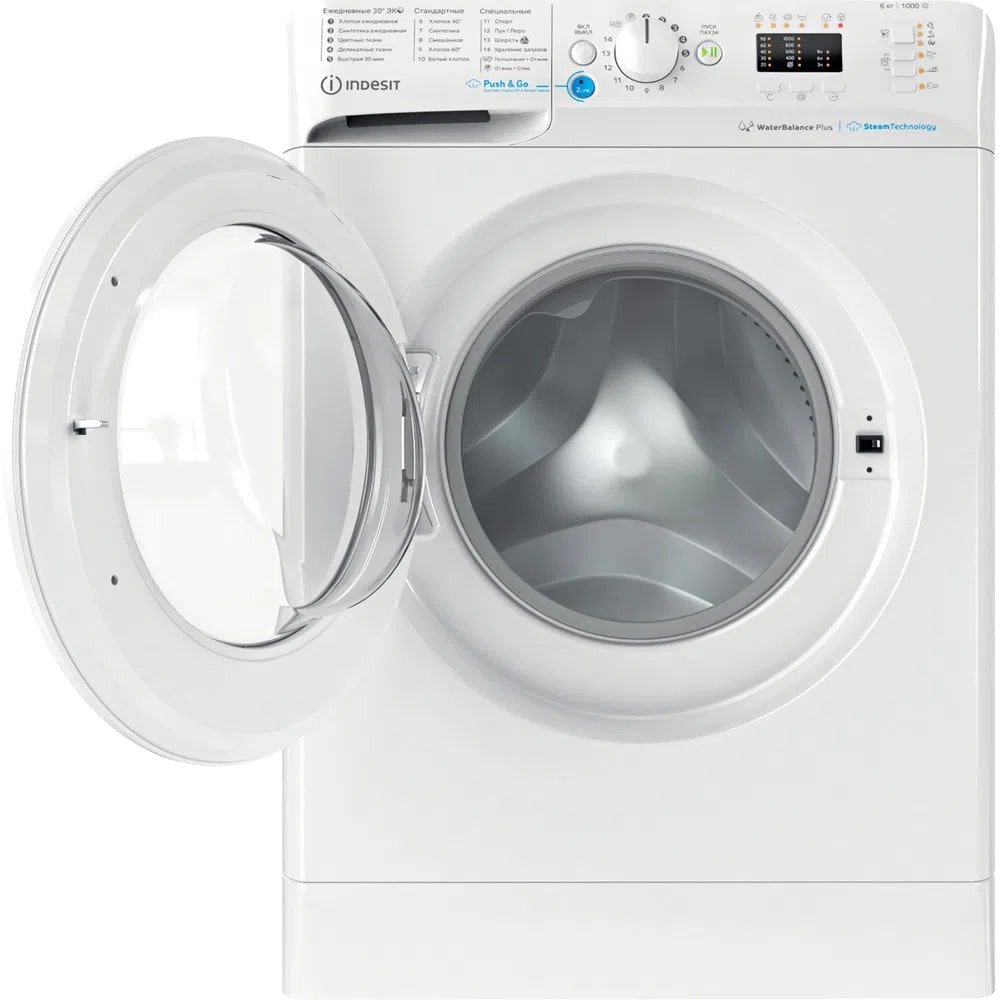 Стиральная машина Indesit BWSA 61051 WWV RU белый - отзывы покупателей на  маркетплейсе Мегамаркет | Артикул: 100031169815