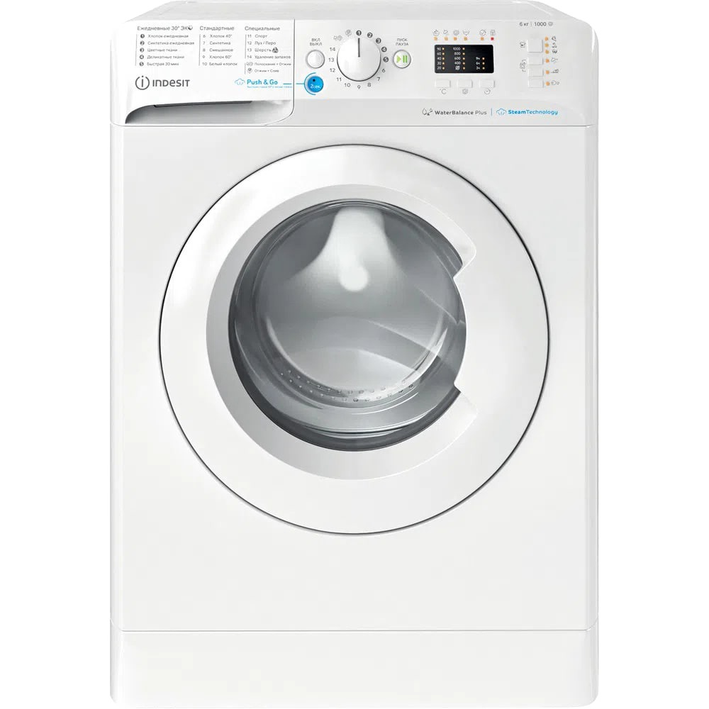 Стиральная машина Indesit BWSA 61051 WWV RU - купить в ONLYBT.RU, цена на  Мегамаркет